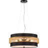 Потолочный светильник LUMION ANIMAISA 8003/6C MODERNI LN24 Е27 6*60W 220V черный/черный, золотой металл/металл, текстиль